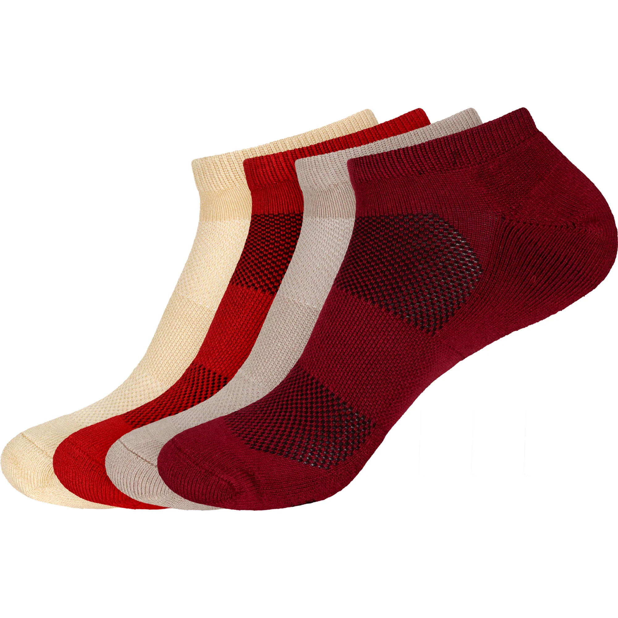 Women's Bamboo Athletic Ankle Socks: 4 Pairs - Image 21