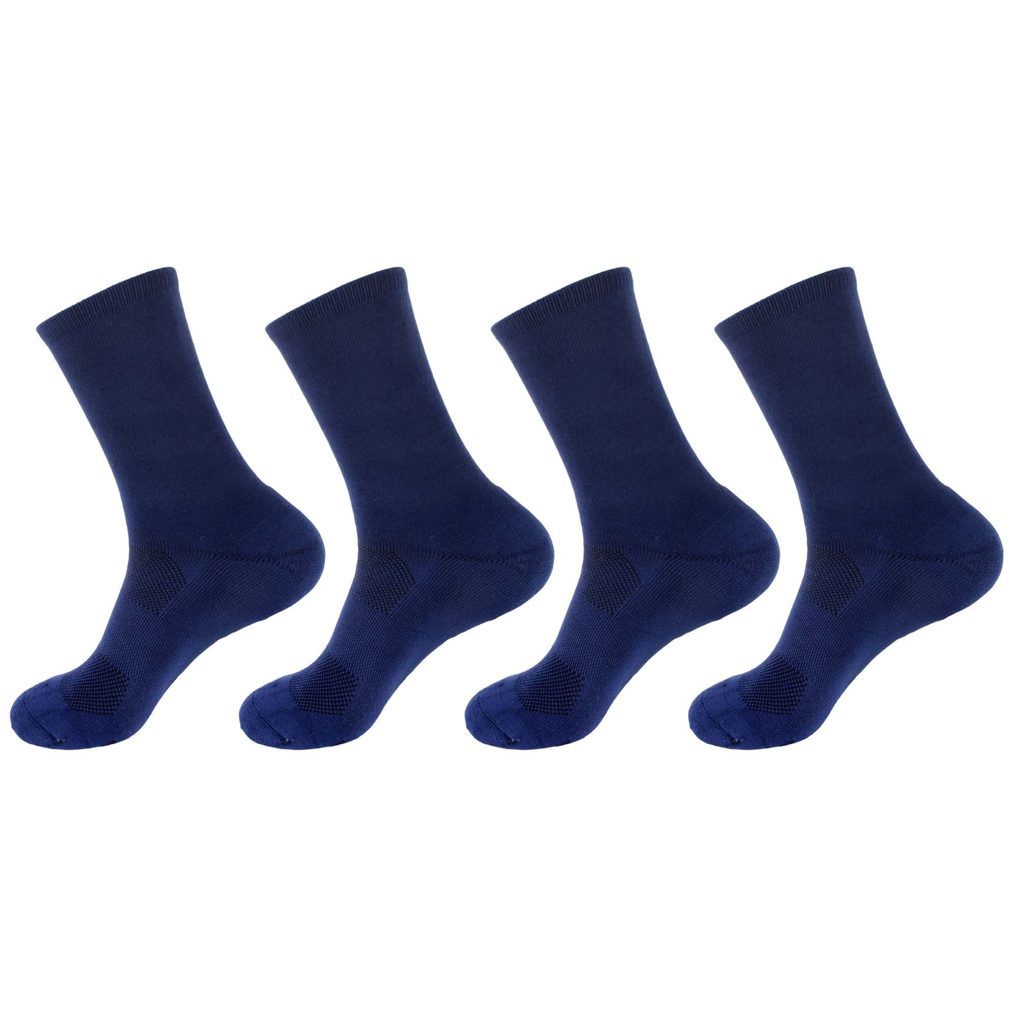 Women's Bamboo Cushioned Crew Socks: 4 Pairs - Image 11