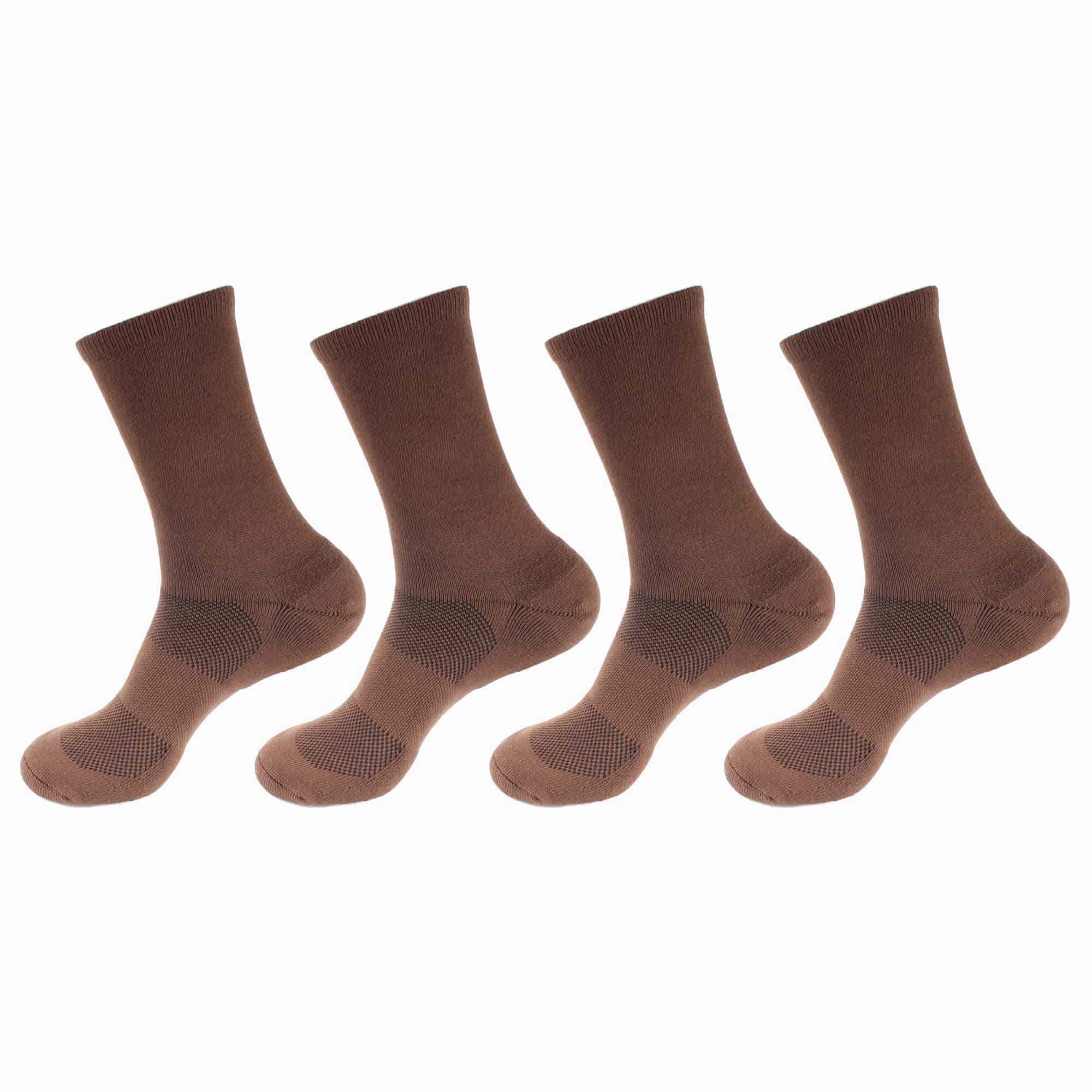 Women's Bamboo Cushioned Crew Socks: 4 Pairs - Image 12