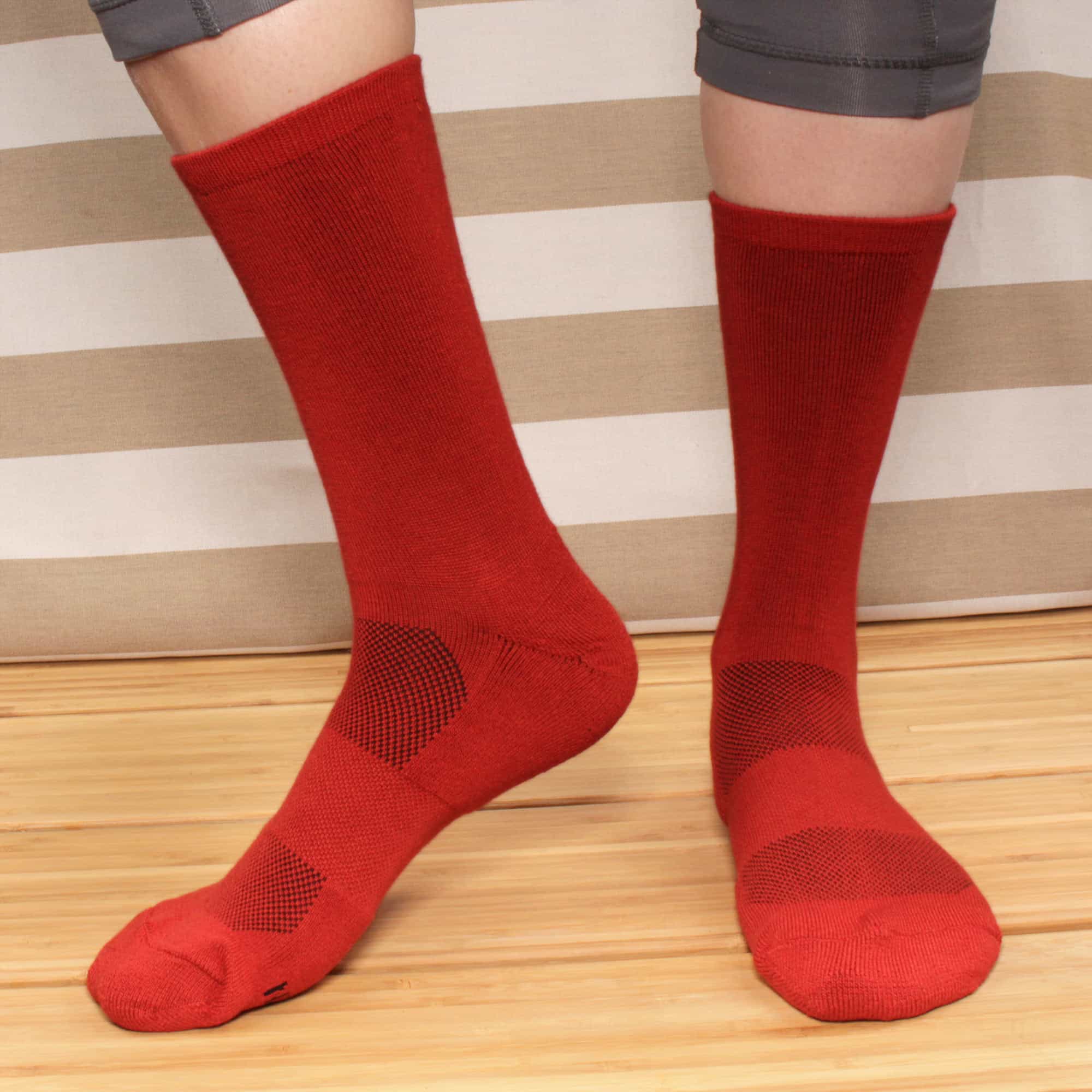 Women's Bamboo Cushioned Crew Socks: 4 Pairs - Image 6