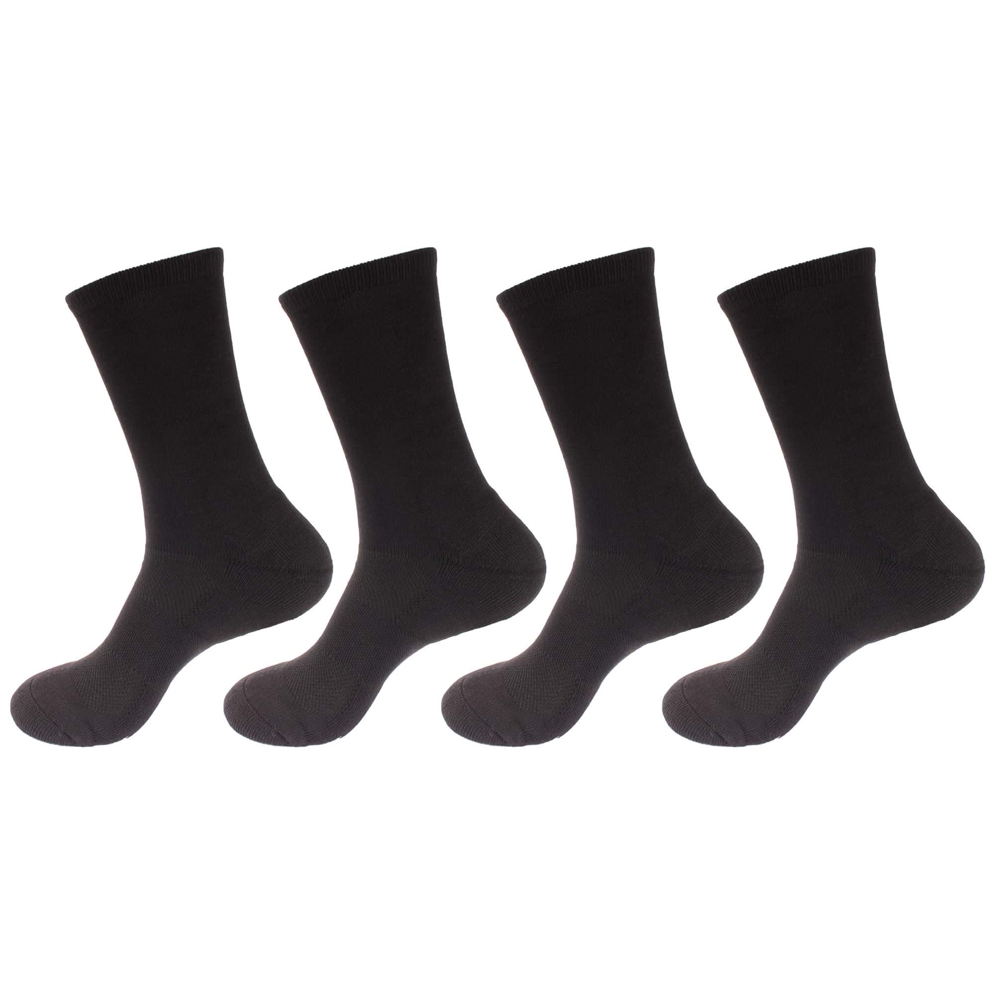 Women's Bamboo Cushioned Crew Socks: 4 Pairs - Image 9