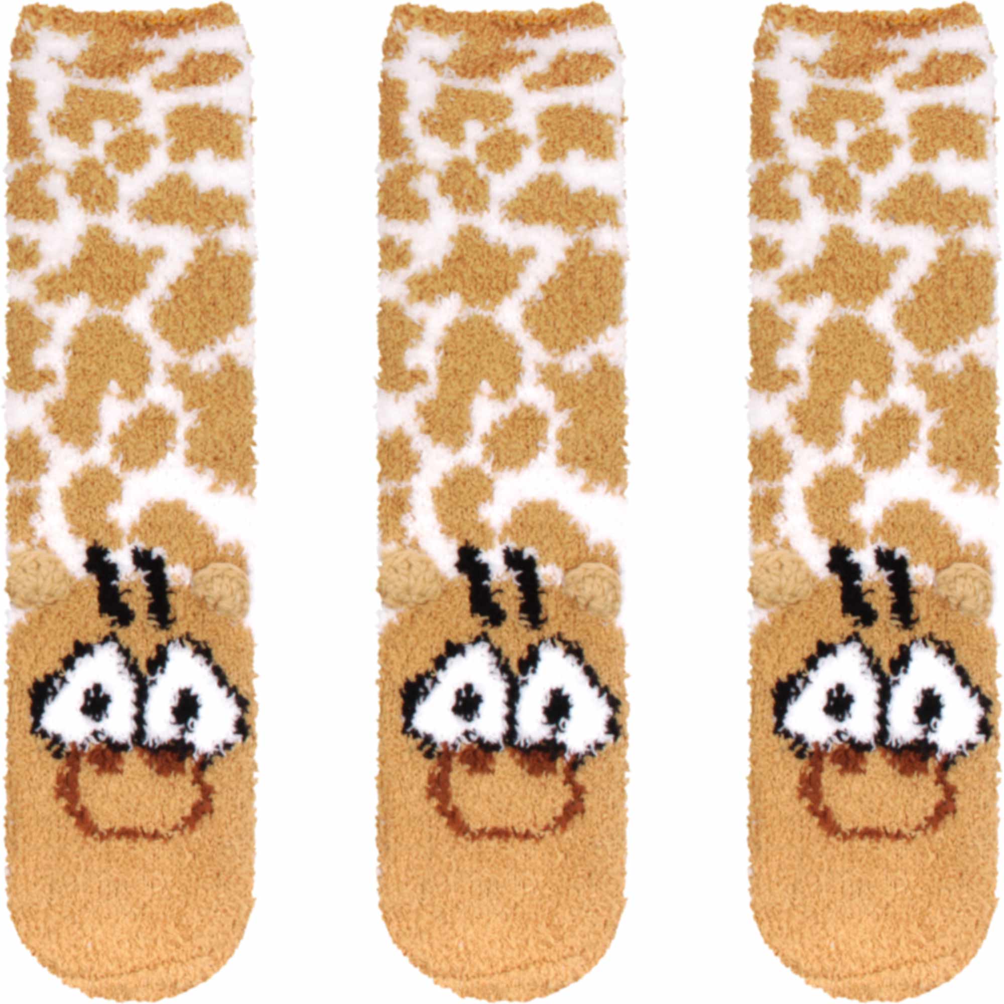 Women's Super Soft Cute Fuzzy Cozy Warm Animal Cabin Crew Socks - Image 16