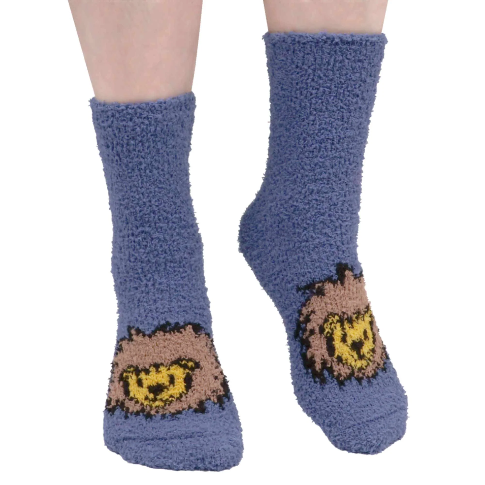 Women's Super Soft Cute Fuzzy Cozy Warm Animal Cabin Crew Socks - Image 25