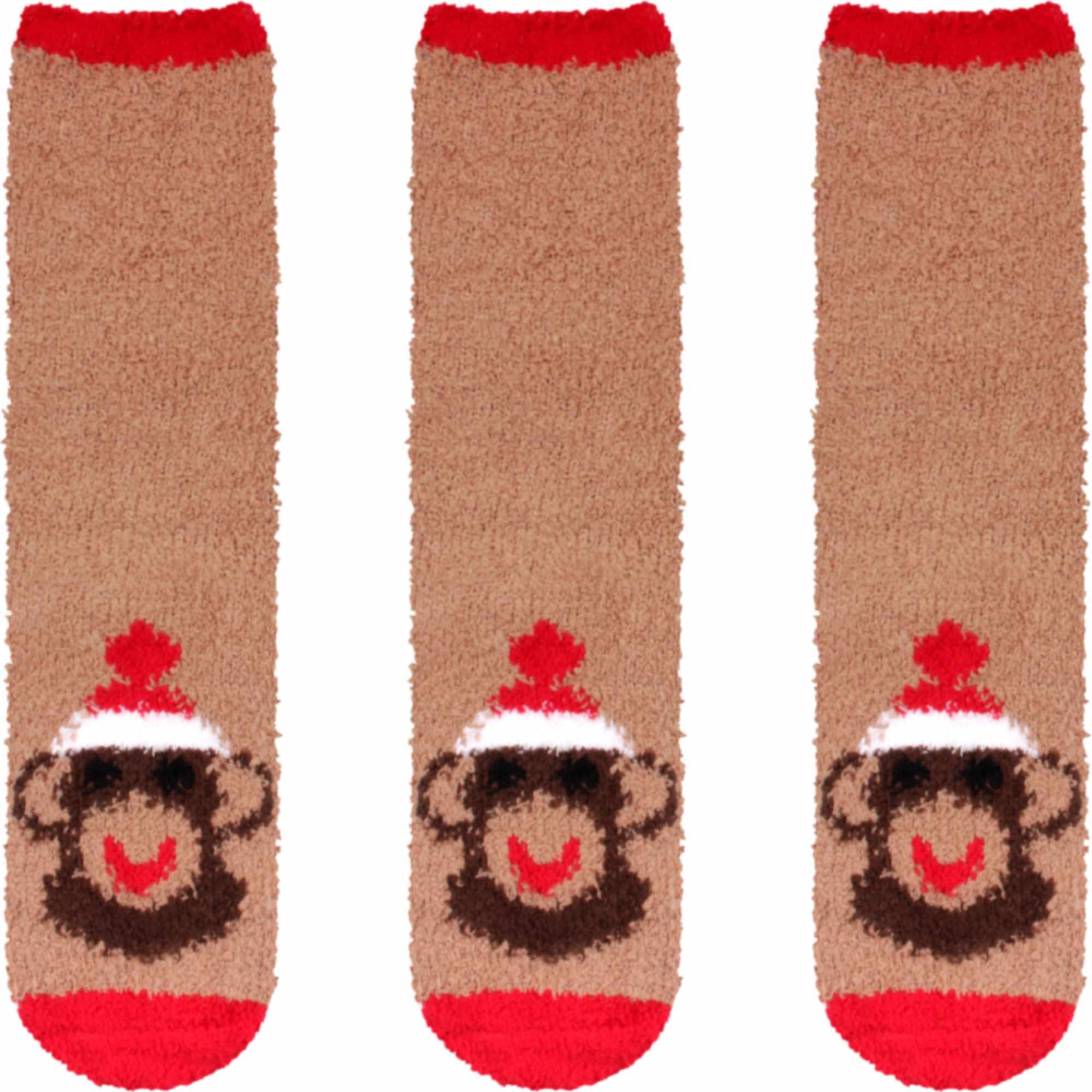 Women's Super Soft Cute Fuzzy Cozy Warm Animal Cabin Crew Socks - Image 28
