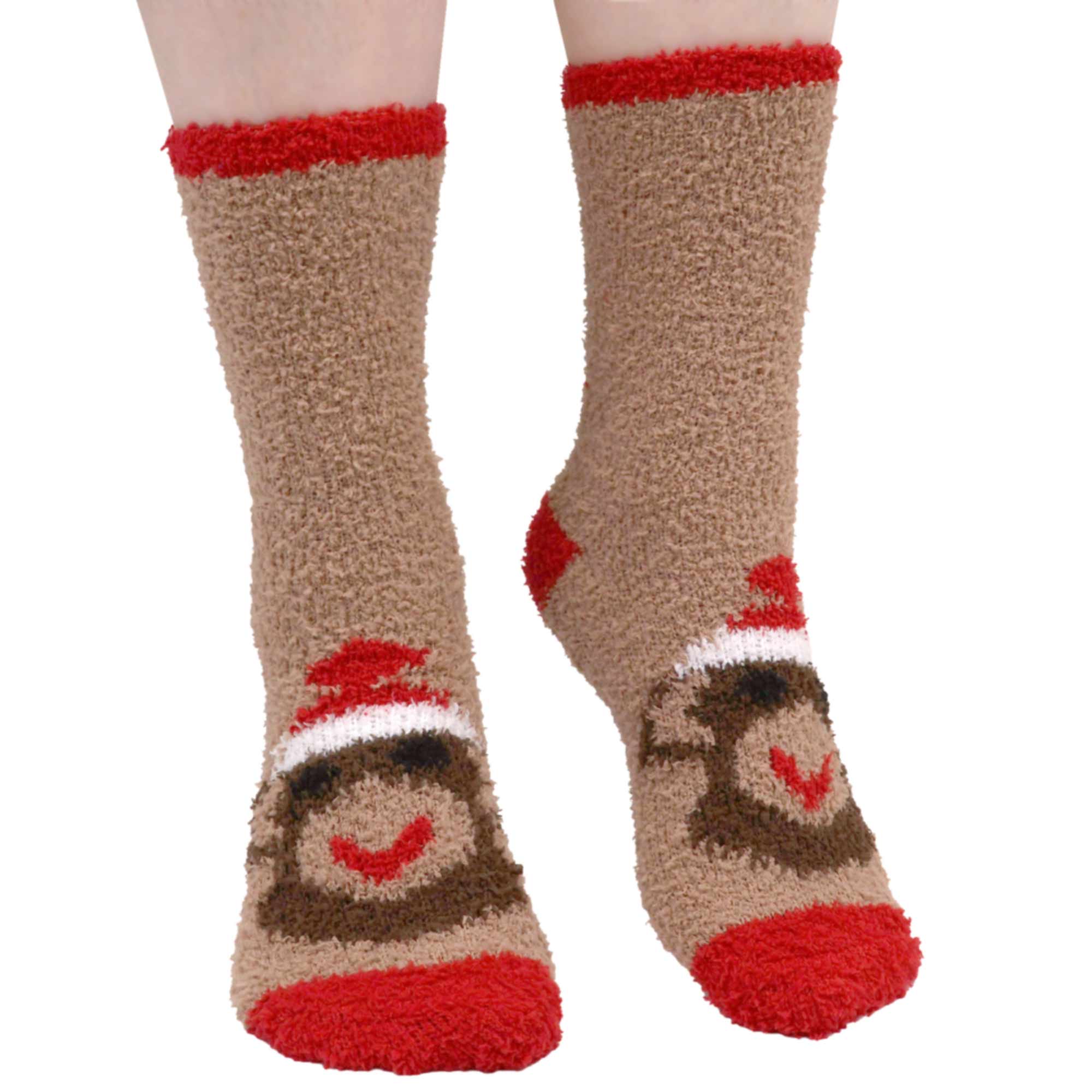 Women's Super Soft Cute Fuzzy Cozy Warm Animal Cabin Crew Socks - Image 29