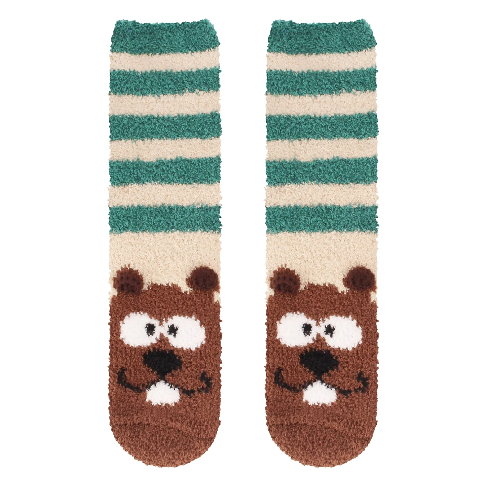 Women's Super Soft Cute Fuzzy Cozy Warm Animal Cabin Crew Socks - Image 4
