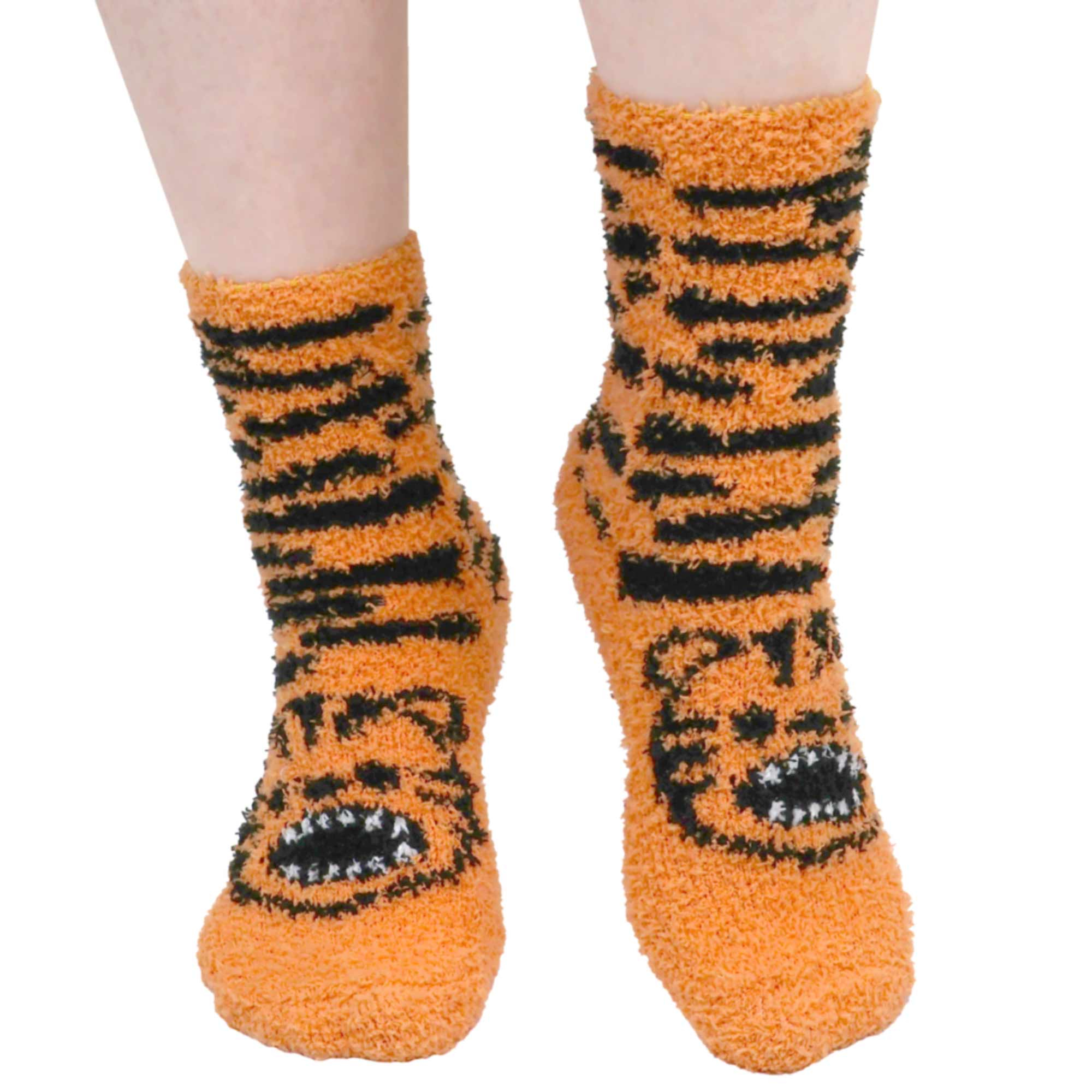 Women's Super Soft Cute Fuzzy Cozy Warm Animal Cabin Crew Socks - Image 41