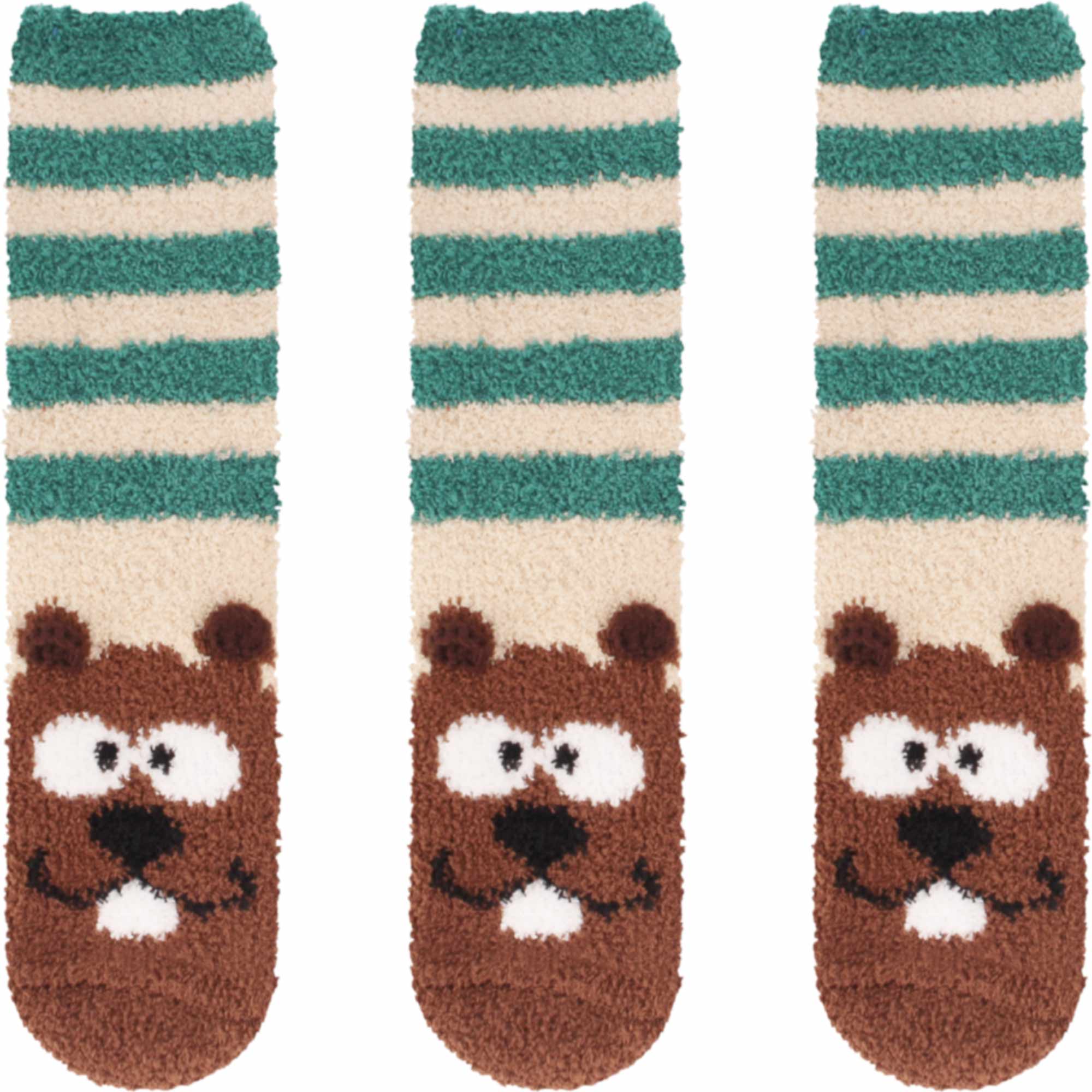 Women's Super Soft Cute Fuzzy Cozy Warm Animal Cabin Crew Socks - Image 5