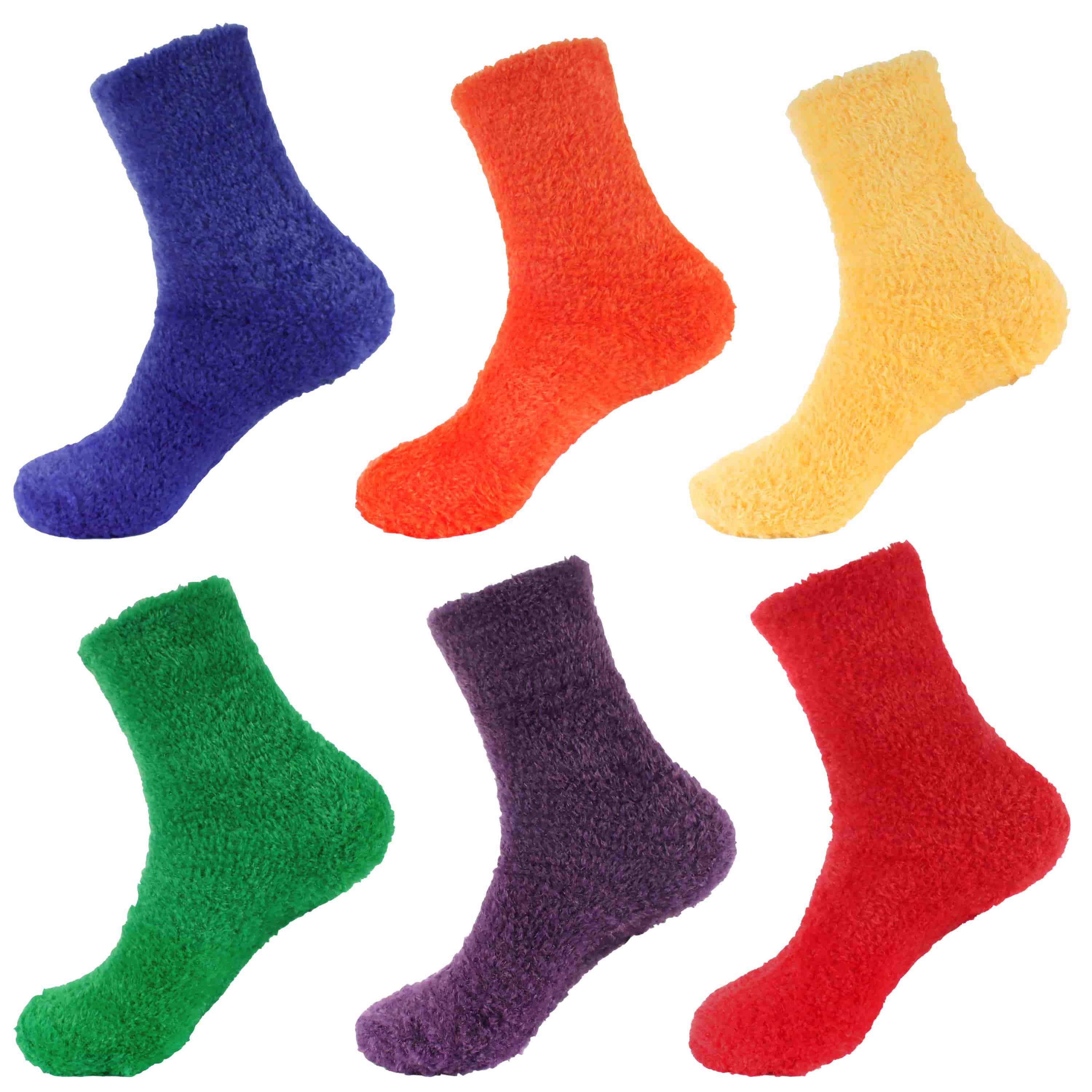Women's Feather Light Fuzzy Socks - Image 10