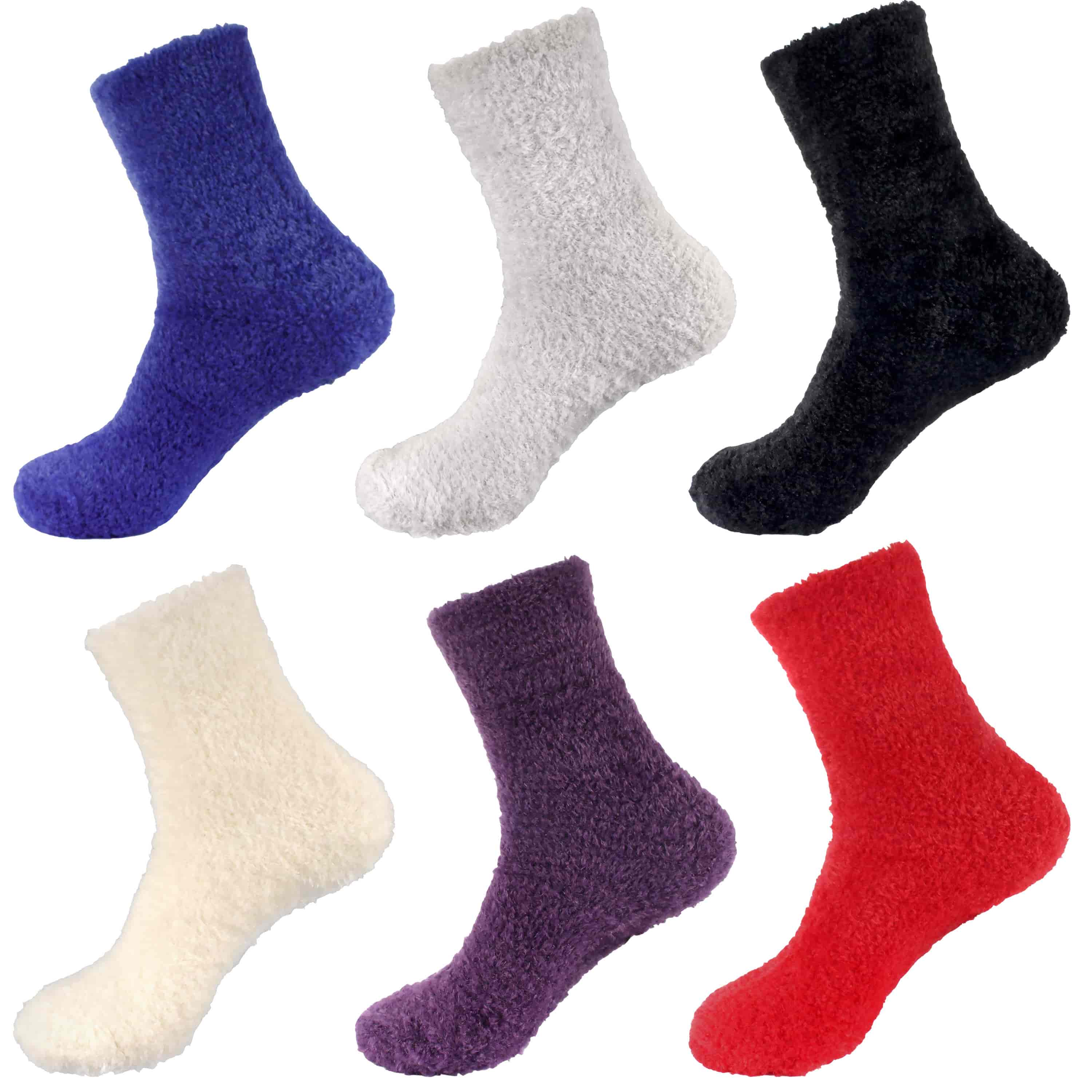 Women's Feather Light Fuzzy Socks - Image 34
