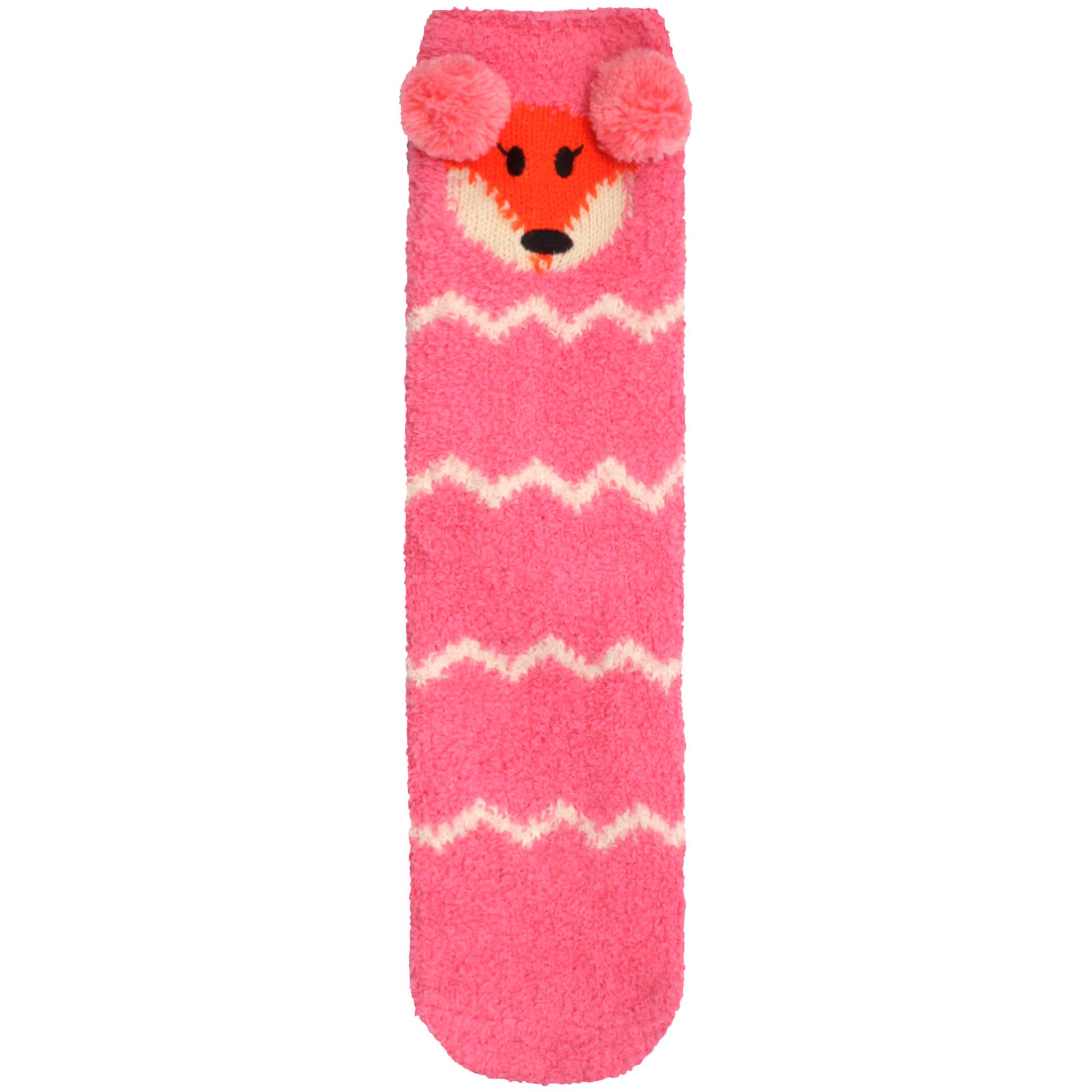 Animal Non-Slip Fuzzy Crew Socks - Image 7