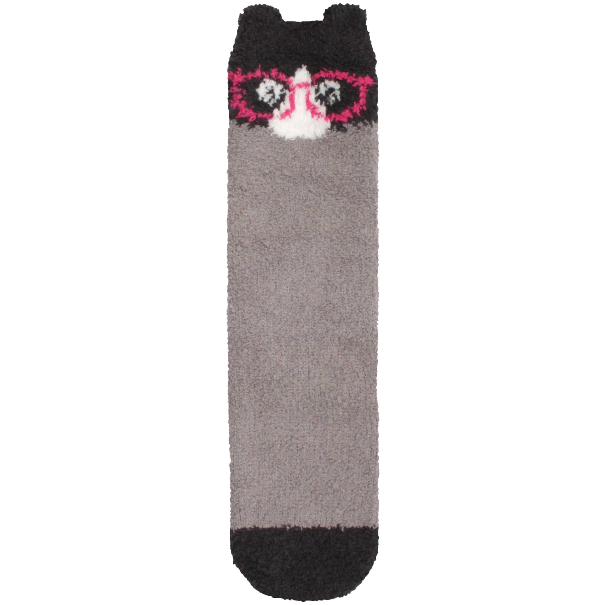 Animal Non-Slip Fuzzy Crew Socks - Image 9