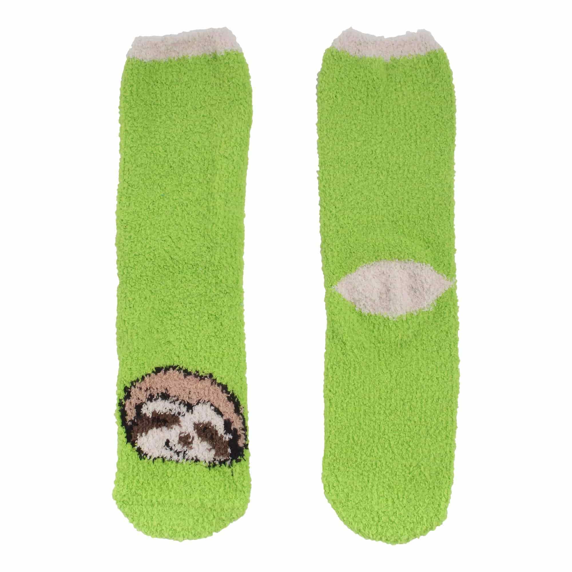 Women's Cute Fuzzy Cozy Super Warm Soft Animal Indoor Outdoor Cabin Crew Socks - Image 9