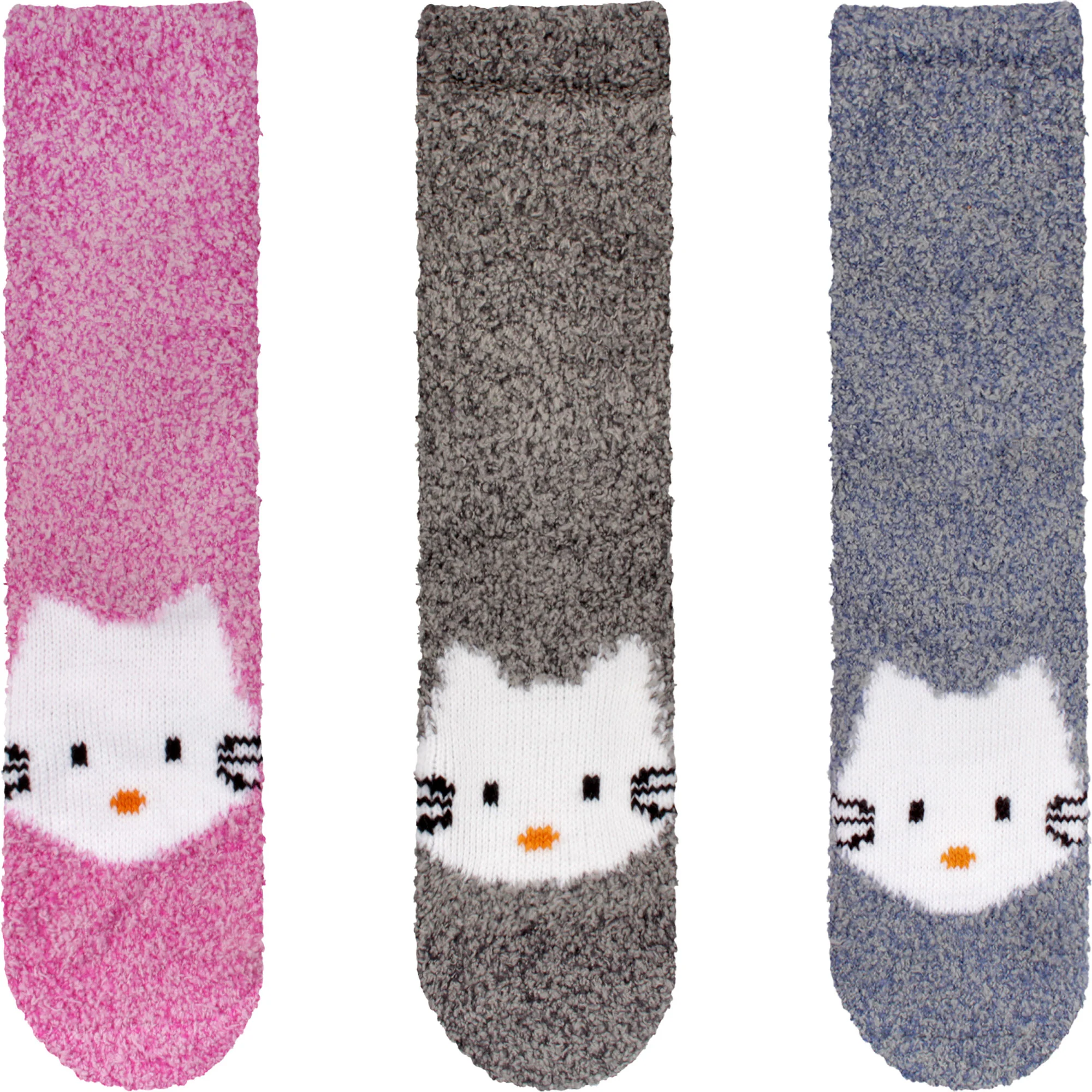 Fuzzy Cozy Microfiber Animal Socks Assortments - 3 Pairs - Image 15