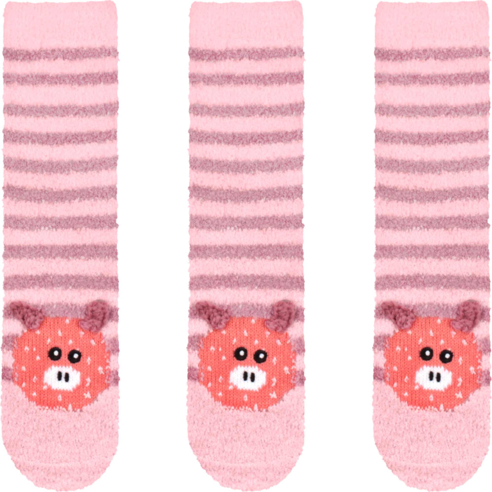 Fuzzy Animal Non-Slip Fuzzy Crew Socks - Image 36