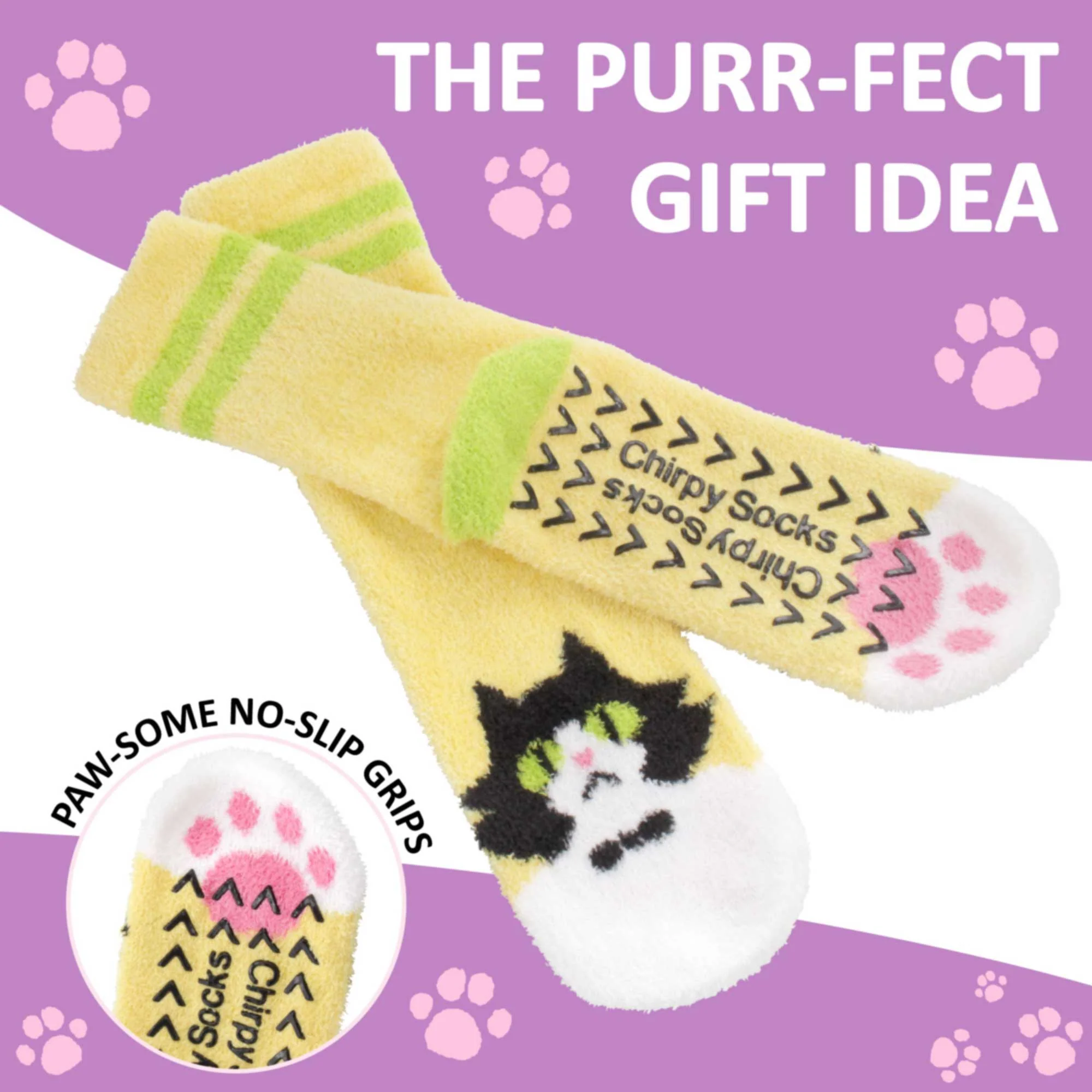 Fuzzy Animal Non-Slip Fuzzy Crew Socks - Image 4