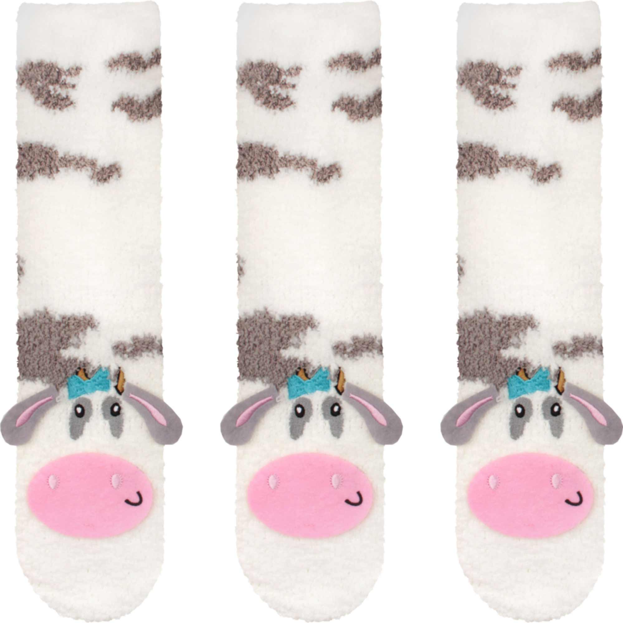 Fuzzy Animal Non-Slip Fuzzy Crew Socks - Image 53