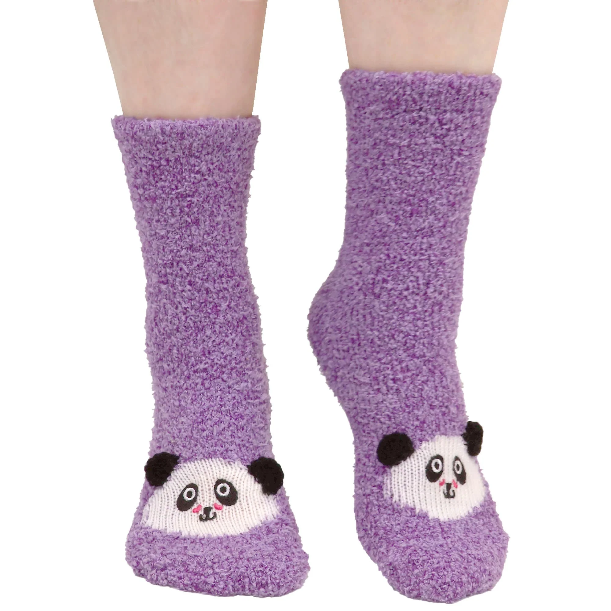 Fuzzy Animal Non-Slip Fuzzy Crew Socks - Image 7