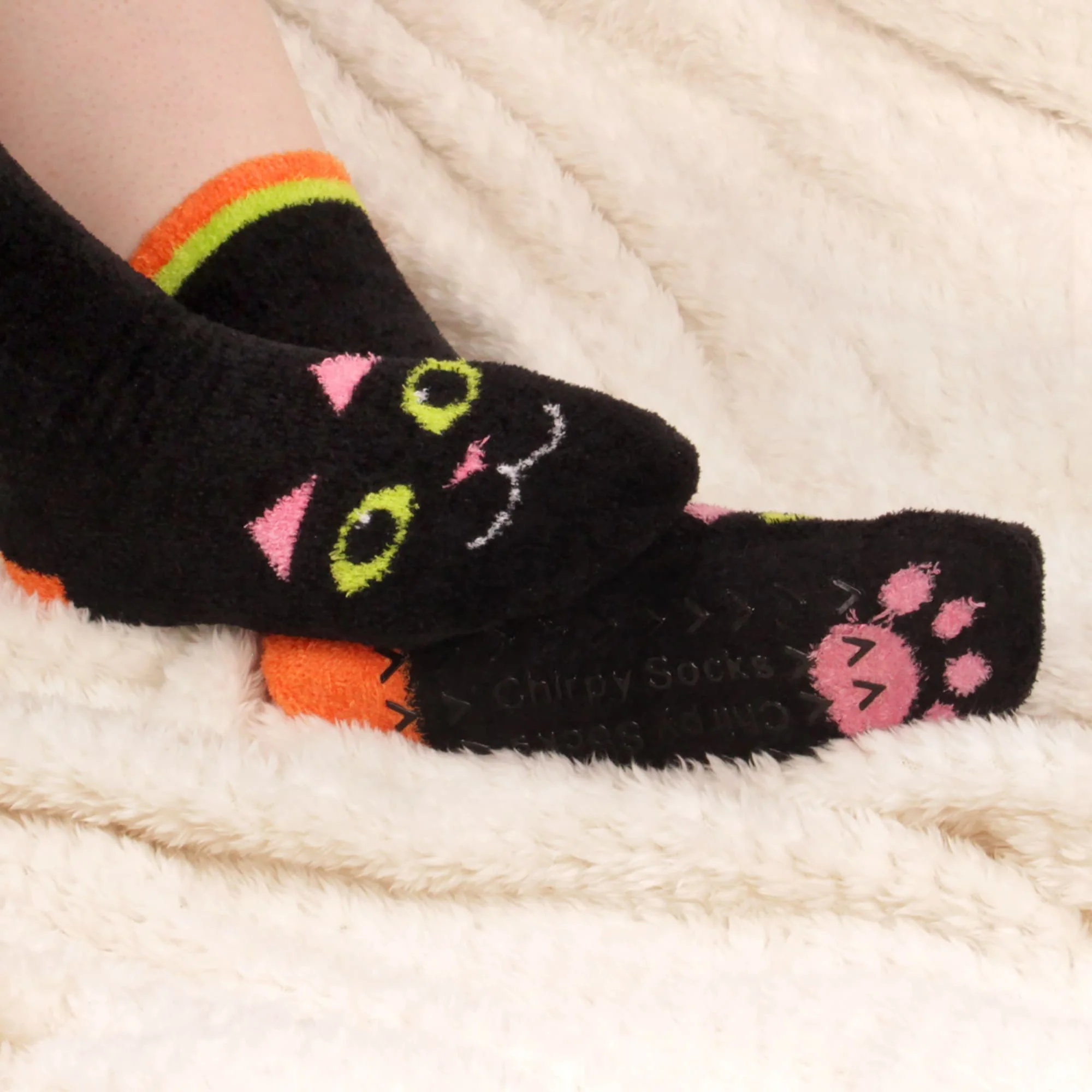 Fuzzy Animal Non-Slip Fuzzy Crew Socks - Image 8